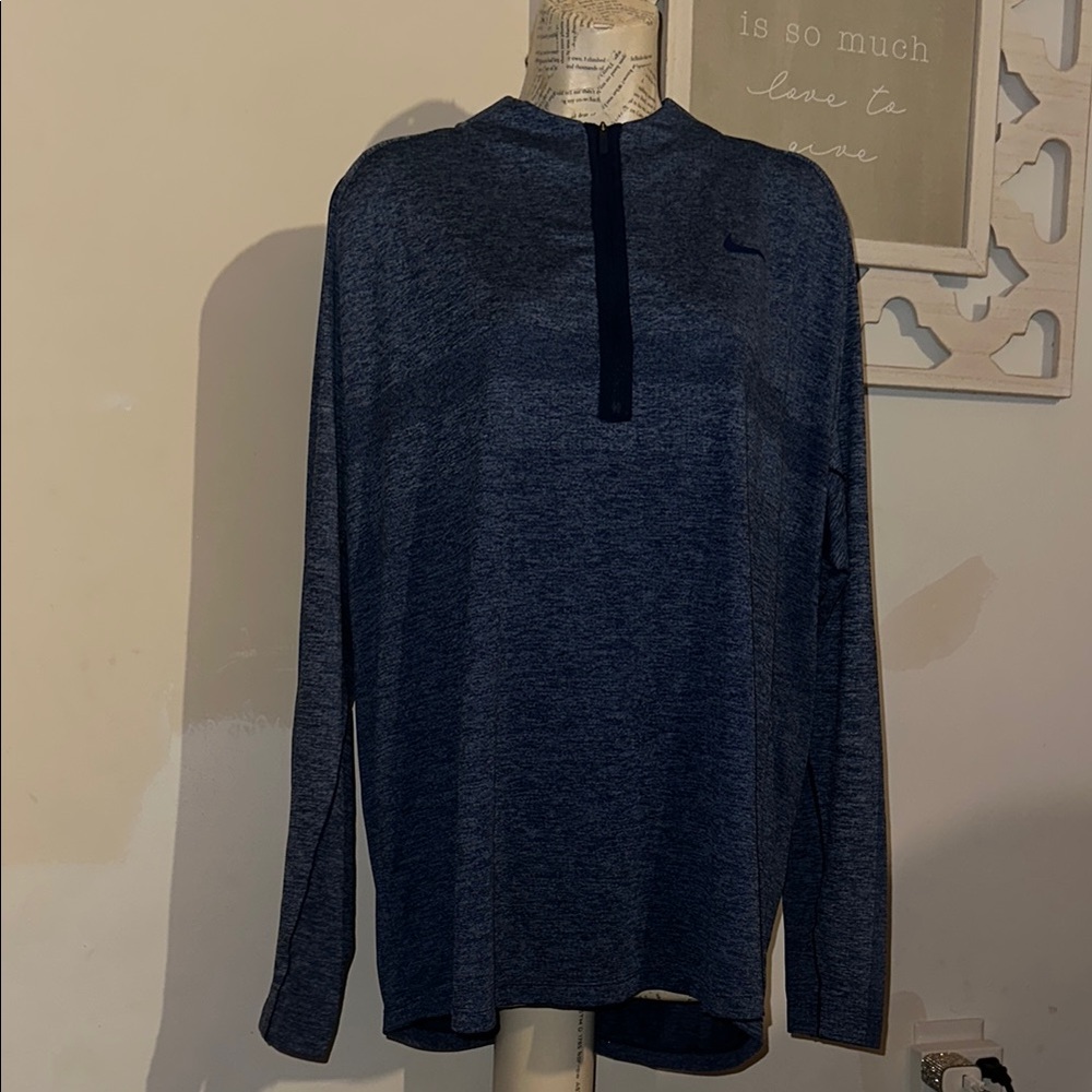 Nike Men's Long Sleeve Shirt - Dark Blue